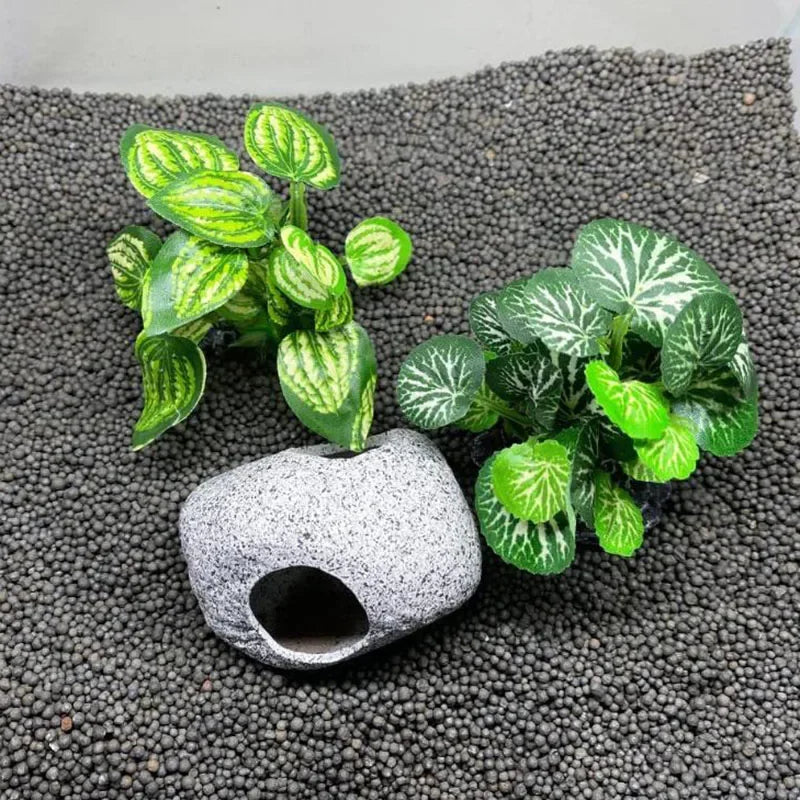 Décor naturel aquarium - herbes artificielles