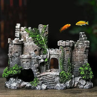 Château en résine pour aquarium - vue d'ensemble