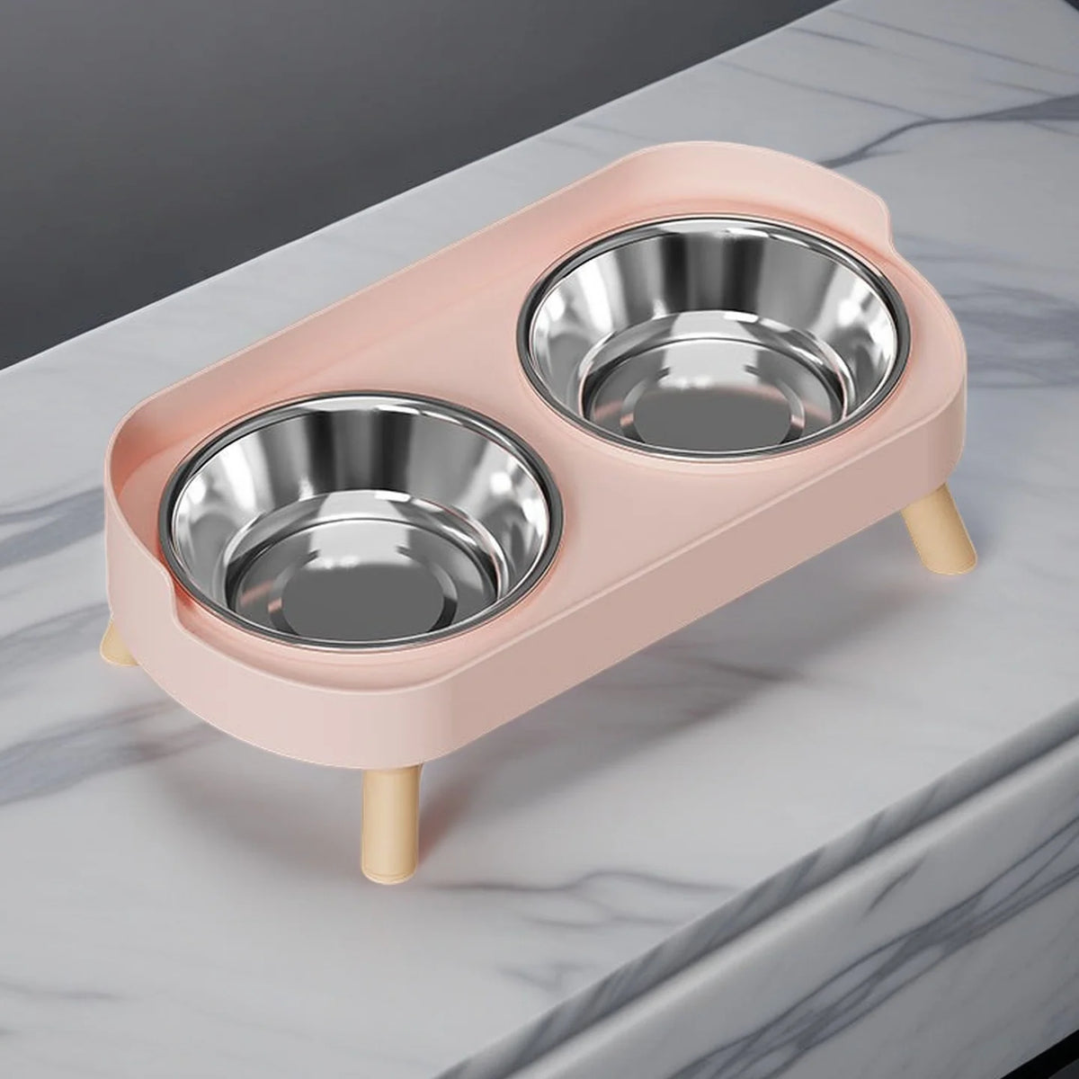 Gamelle double pour chien et chat – présentation des tailles