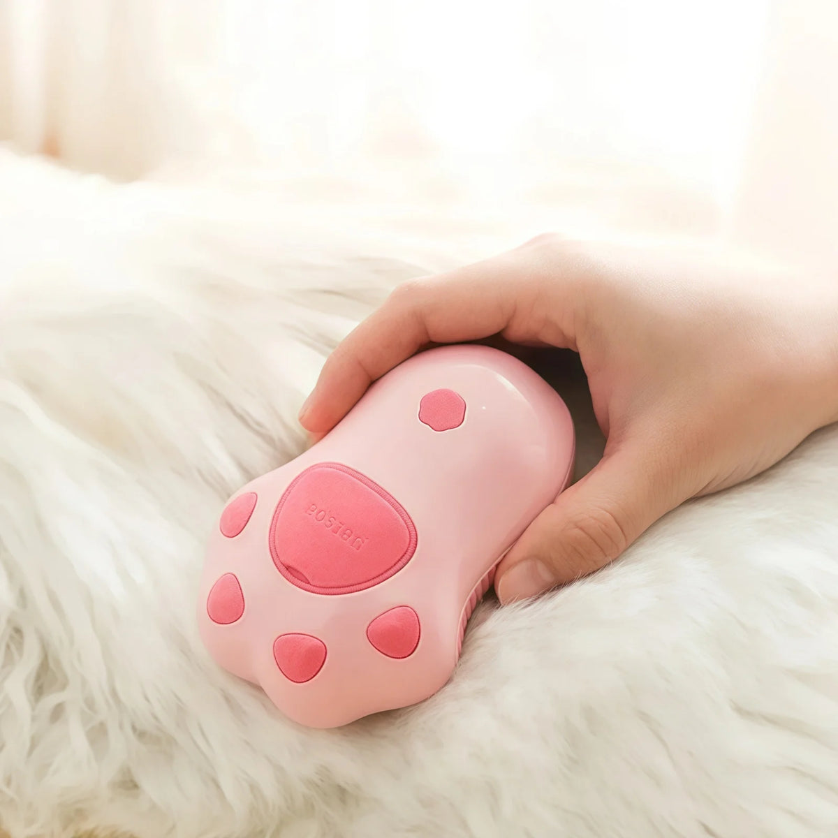 Chat brossé avec la brosse automatique