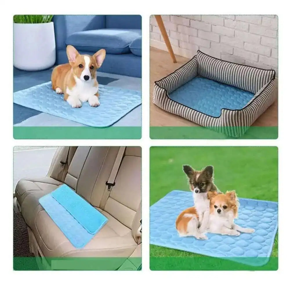 Couchage en maille respirante pour chien et chat en situation, vue 2