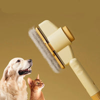 Brosse de toilettage auto-nettoyante - vue de face