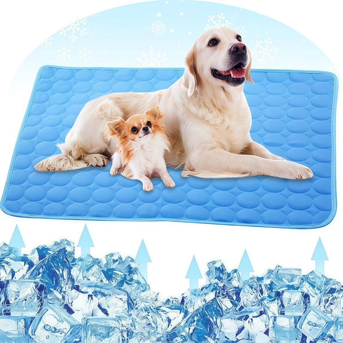 Couchage en maille respirante pour chien et chat en situation, vue 1