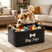 Panier de rangement pour jouets d'animaux – panier rempli de jouets