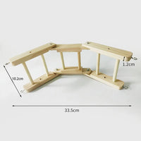 Jouet en bois pour oiseau - dimensions