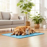 Couchage en maille respirante bleu pour chien et chat