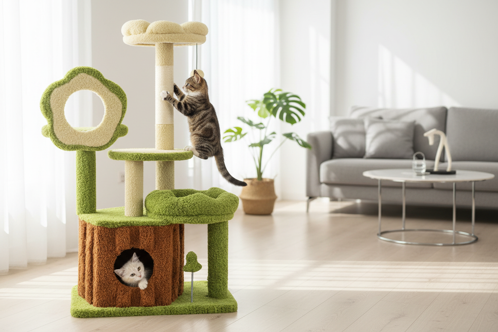 Chat qui grimpe