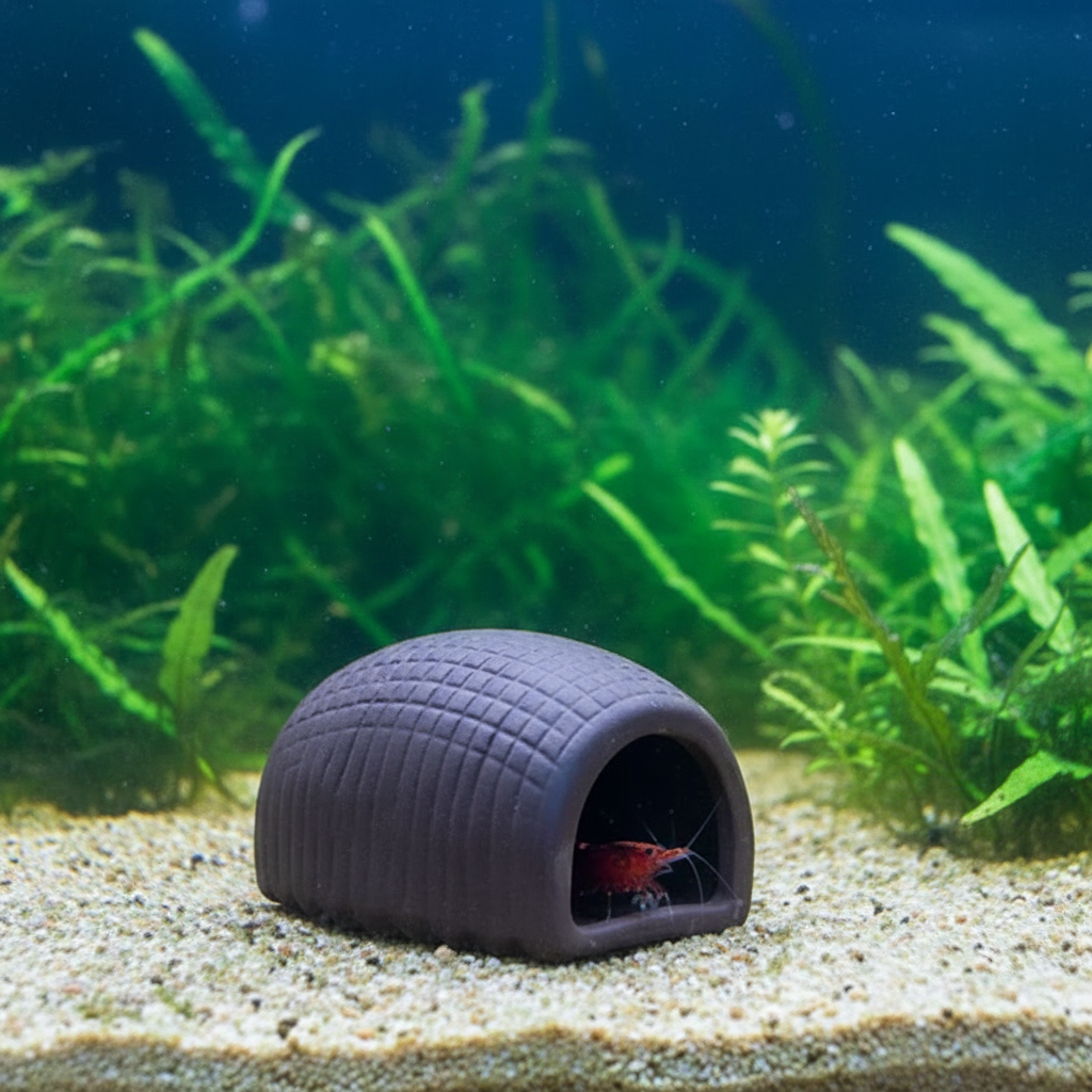 Abri en céramique pour aquarium, autre angle de vue