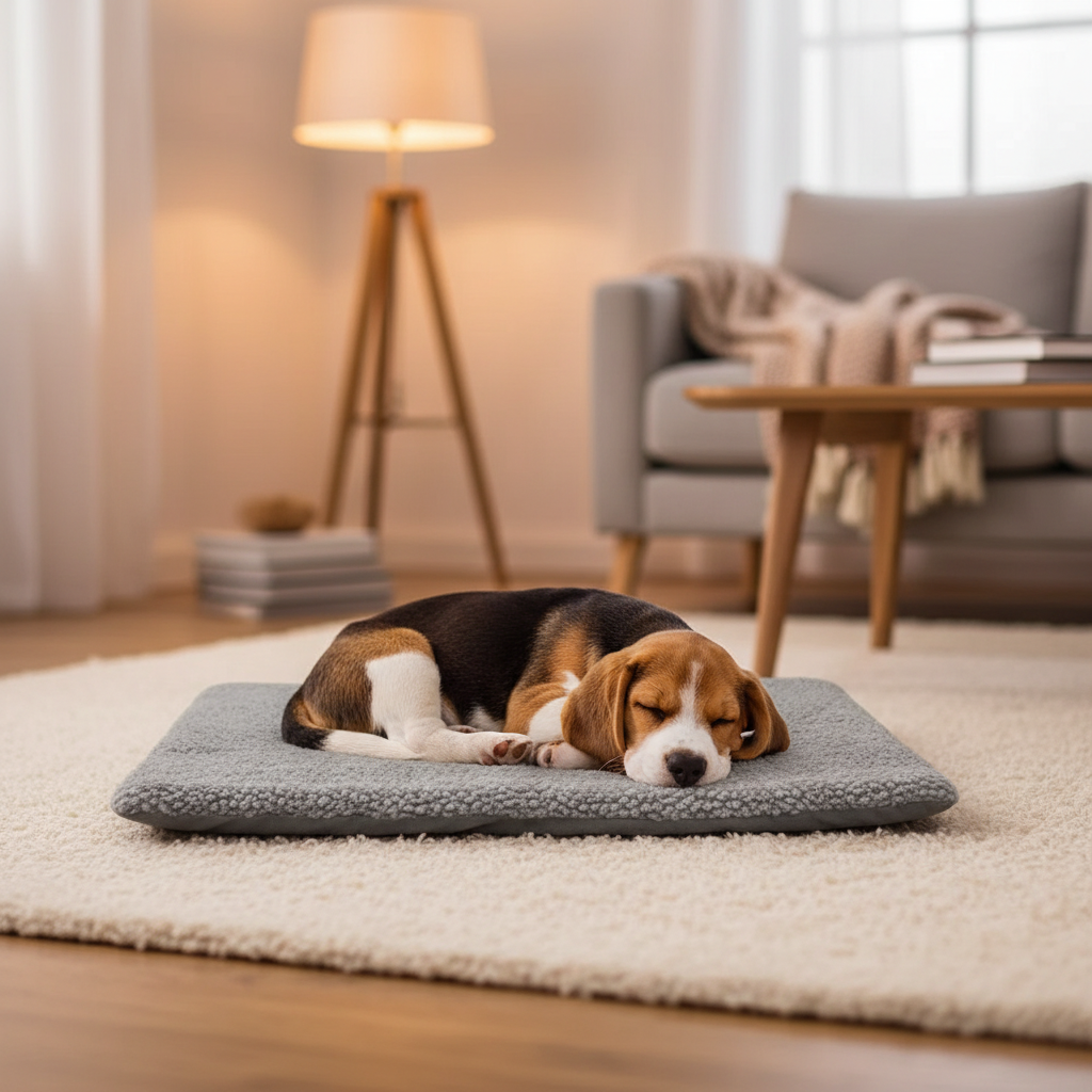 Couchage réfléchissant gris pour chien et chat, vue 2