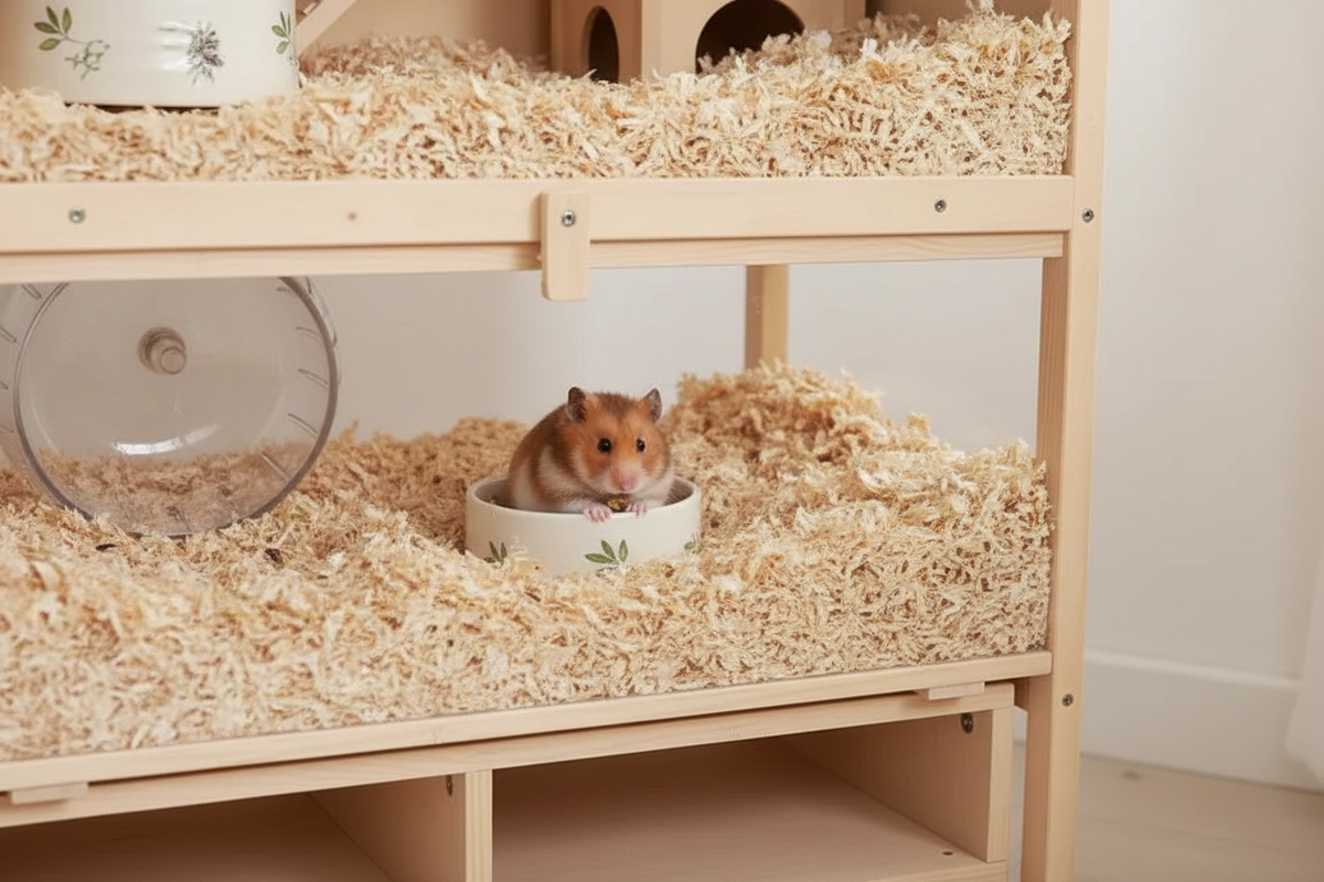 Hamster qui mange