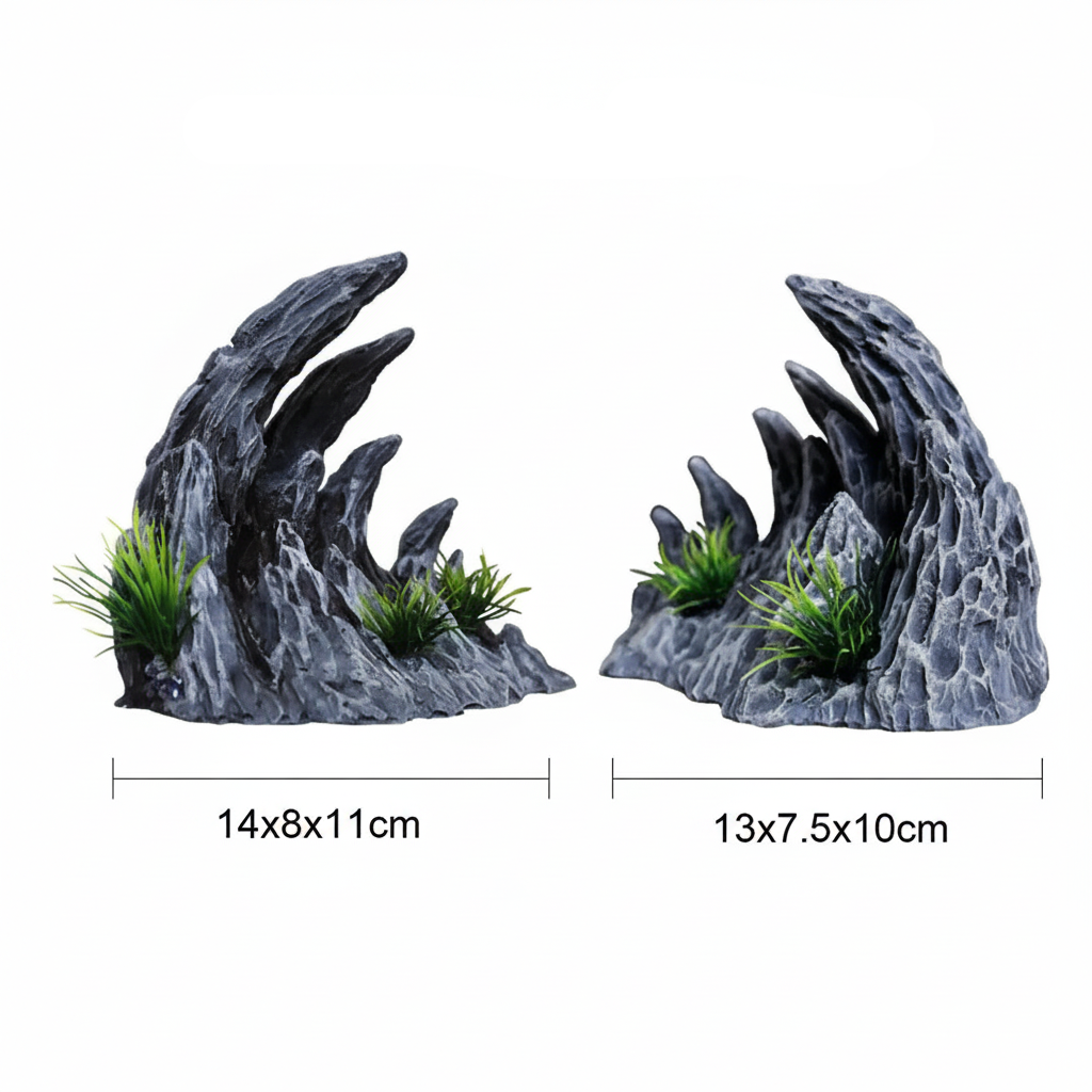 Grand décor canyon en résine pour aquarium
