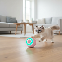 Jouet automatique rechargeable pour chat en situation, vue 3