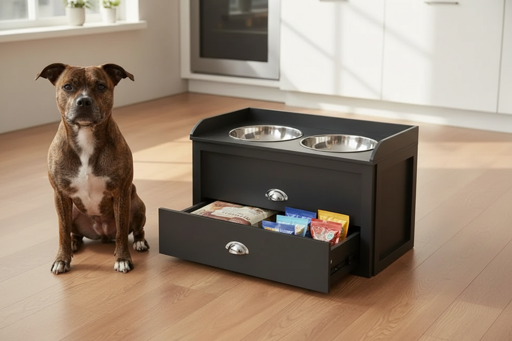 Staffy et tiroir