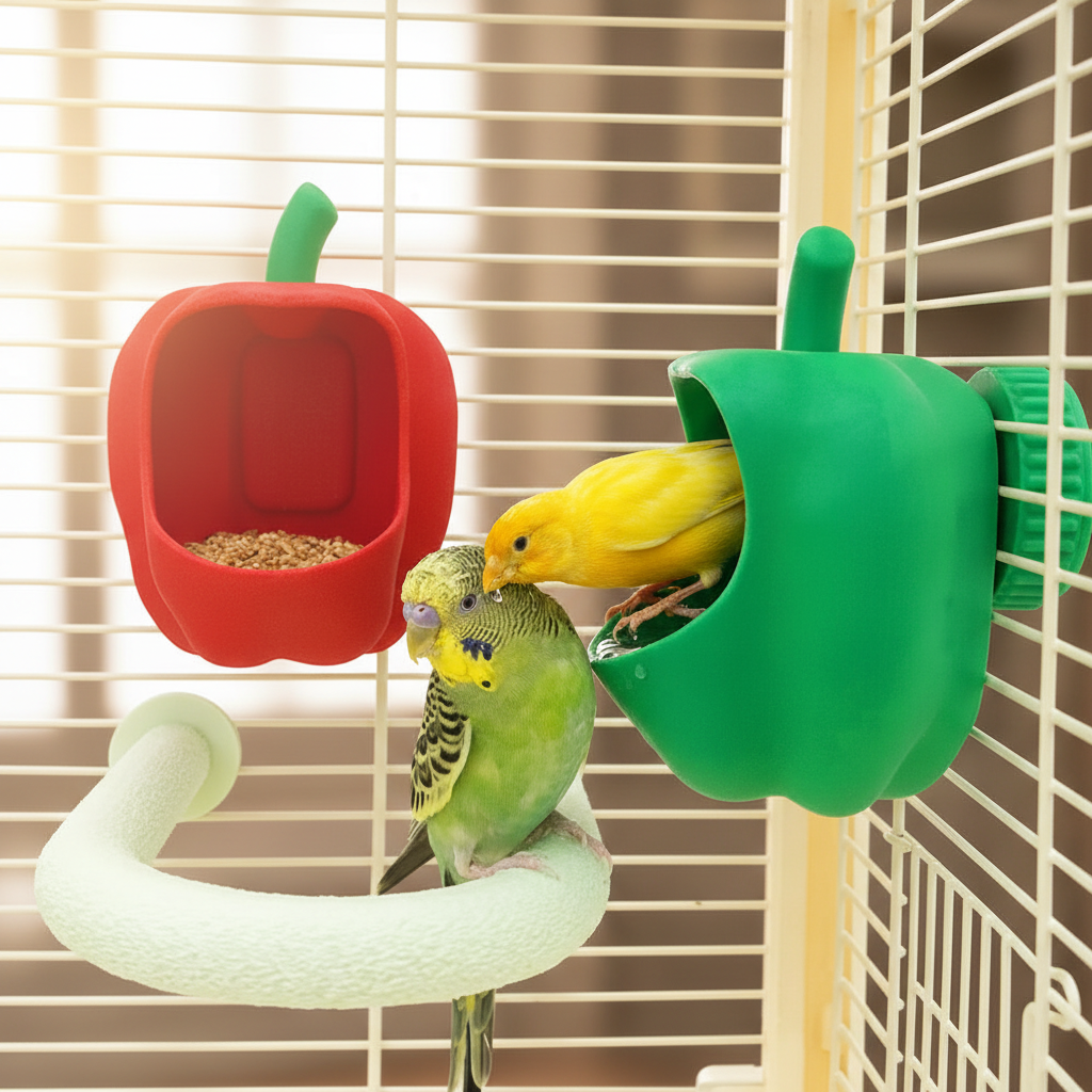 Mangeoire piment pour oiseau - coloris disponible 1