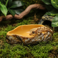 Gamelle reptile forme souche d'arbre, modèle 3
