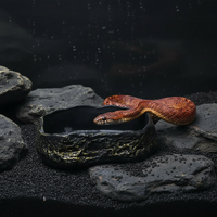 Gamelle reptile forme souche d'arbre, modèle 6