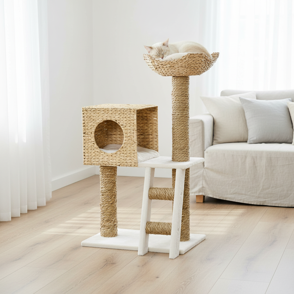 Griffoir arbre à chat, centre d'activité, vue d'ensemble