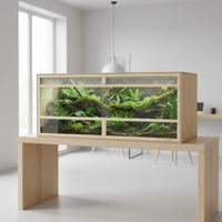 Porte vitrée coulissante du terrarium