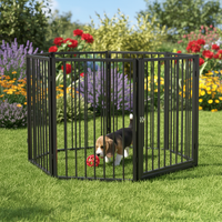 Parc pliable pour chien installé en intérieur