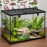 Boîte d'élevage pour reptiles, vue de face