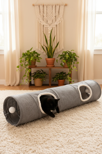 Finition peluche du tunnel résistant aux griffes
