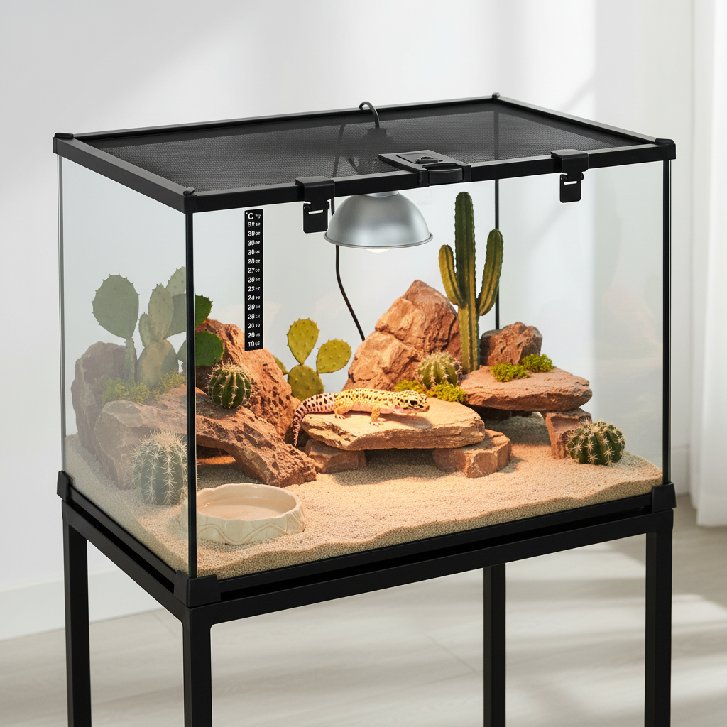 Terrarium d'élevage - thermomètre intégré